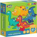 Puzzle pentru Copii Dinosaurs pentru 3++ Ani 28buc Luna