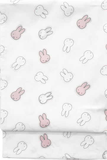 Miffy Kuscheldecke Rosa 80x80cm.