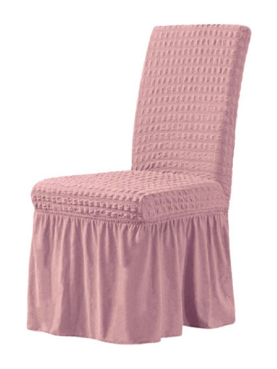 With volant Elastic Cover for Chair With Ruffle...