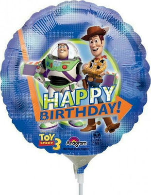 Μπαλόνι Foil Γενεθλίων Στρογγυλό Toy Story Μπλε 23εκ.