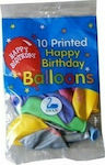 Set of 10 Balloons Latex Multicolour Birthday-Celebration