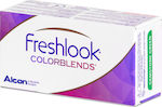 Alcon FreshLook ColorBlends 2 Μηνιαίοι Έγχρωμοι Χωρίς Διοπτρία Φακοί Επαφής Υδρογέλης με UV Προστασία
