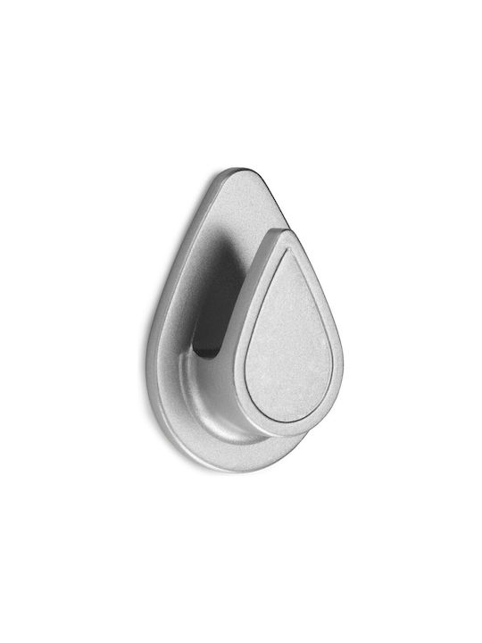 Inofix Water Drop Άγκιστρο Μπάνιου Μονό με Αυτοκόλλητο ​5.2x1.6cm Λευκό