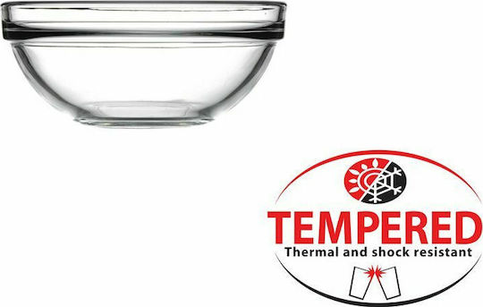 Pasabahce Serving Bowl Round Glass Transparent with Diameter 10cm 6pcs