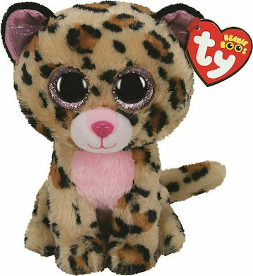 TY Jucărie de Pluș Beanie Boos Λεοπάρδαλη 15 cm pentru 3+ Ani