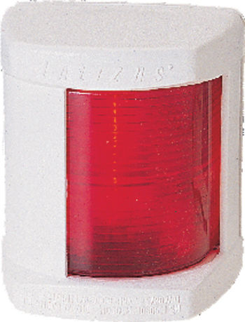 Lalizas Classic 12 Boat Light Without Pole Side Light Red 112.5 Degrees With White Shell 30102