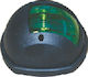 Lalizas Cyclic 12 Boat Light Without Pole Side Green 112.5 Degrees with Black Shell