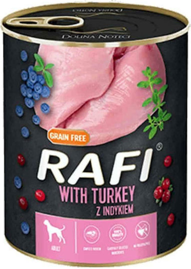Dolina Noteci Rafi Wet Food Dogs in Cans with Turkey Grain-Free & Gluten-Free 800gr