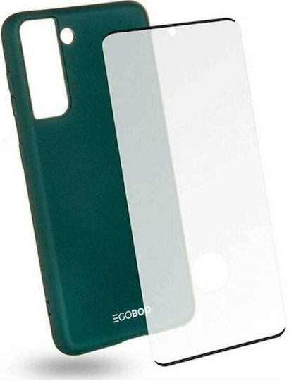 Egoboo Umschlag Rückseite Silikon Grün (Galaxy S21 5G)