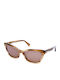 Max Mara Women’s Sunglasses with Multicolour Horn-Rimmed Frame and Brown Lens MM 0011 47E