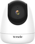 Tenda Surveillance Camera Wi-Fi 1080p Full HD with Two-Way Communication and Flash 4mm