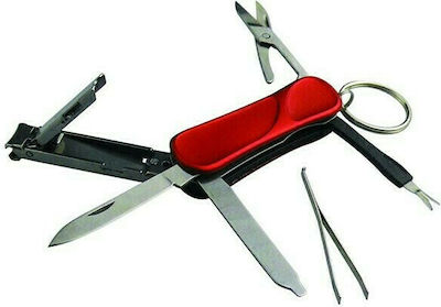 Munkees Manicure Multi Tool Multitool Schlüsselanhänger Rot