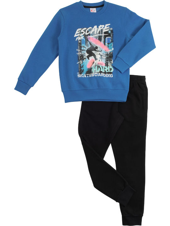 Funky Kids Sweatpants Set Blue 2pcs