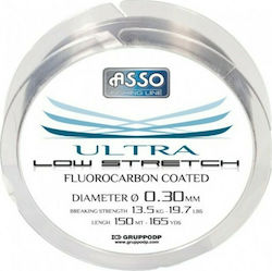 Asso Low Stretch Coated Πετονιά Ψαρέματος Fluorocarbon 150m / 0.22mm