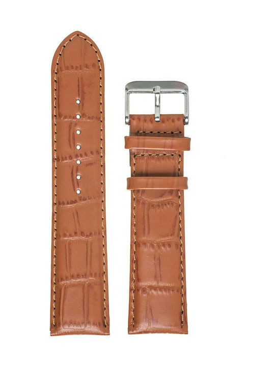 Tzevelion ART521 Leather Strap Tabac Brown 12mm