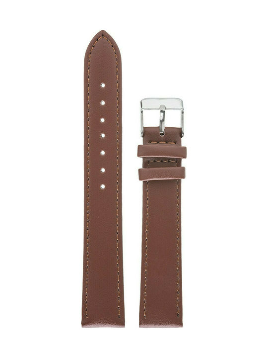 Tzevelion ART1266 Leather Strap Brown 18mm