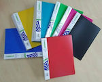 A&G Paper Clipboard Flexible with 20 plastic sleeves Slides for Paper A4 Red 1pcs