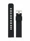 Diloy Straps Rubber Strap Black 18mm