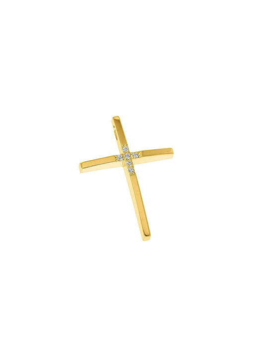 Q-Jewellery Women's Gold Cross 14K