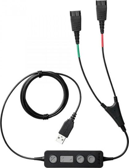 Jabra Link 265 (265-09) Αντάπτορας USB to 2x QD Training Cable (265-09)