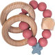 Nibbling Stellar Teething Ring made of Wood for...