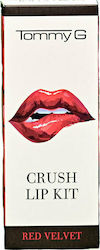 TommyG Crush Σετ Μακιγιάζ για τα Χείλη Red Velvet 2τμχ