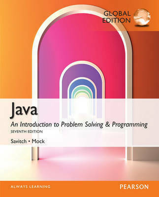 Java, An Introduction To Problem Solving & Programming - Walter Savitch ...