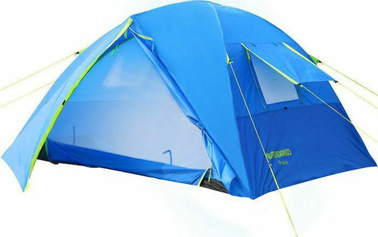 KingCamp Fundango Prairie 3 Палатка за къмпинг Иглу Синя с Двоен Плат 4 Сезона за 3 Човека 410x210x135см