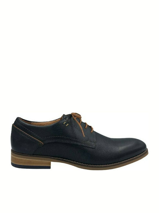 Coxx Borba Δερμάτινα Ανδρικά Casual Παπούτσια Navy