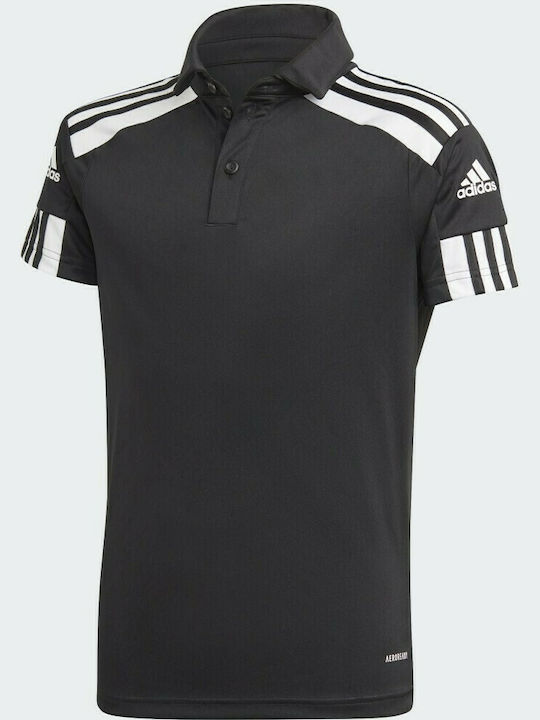 Adidas Kids Polo Short Sleeve Black Squadra 21