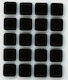 Inofix 4030-3 Square Felts with Sticker 17x17mm 20pcs