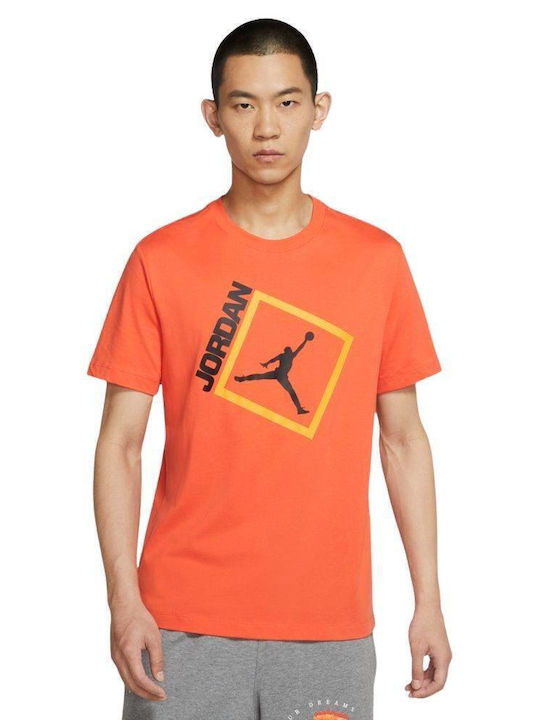 Jordan Jumpman Box Αθλητικό T-shirt Πορτοκαλί