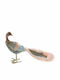 Iliadis Christmas Fabric Figure Peacock Pink Length 60cm