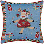 Silk Fashion Christmas Decorative Square Pillow...