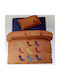 Das Home Sheet Set Single Cotton Brown 160x260cm 3pcs