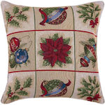 Silk Fashion Christmas Decorative Square Pillow...