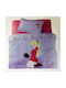 Das Home Sheet Set Single Cotton Purple 160x260cm 3pcs