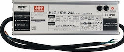 HLG150H-24A Waterproof IP65 LED Power Supply 150W 24V 6.3A Mean Well