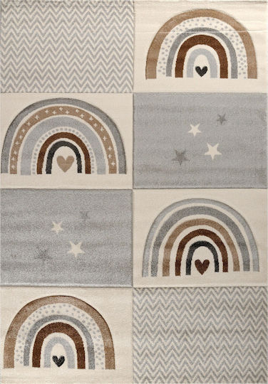 Tzikas Carpets 40111-895 Kinder Teppich Einhorn Braun 133x190cm Dicke 13mm