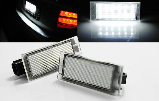 Vinstar License Plate Lights Led for Renault Clio / Laguna / Twingo 2pcs