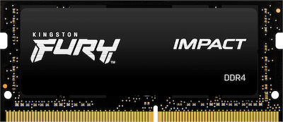 Kingston Fury Impact 8GB DDR4 RAM με Ταχύτητα 3200 για Laptop