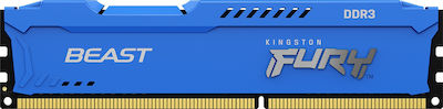 Kingston Fury Beast 4GB DDR3 RAM με Ταχύτητα 1600 για Desktop