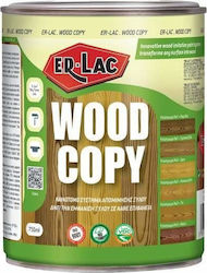 ER-LAC Χρώμα Απομίμησης Ξύλου Wood Copy 0.75lt Δρυς - Κοκκινόξυλο