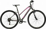 Lombardo Amantea 100 28" 2021 Lady Γκρι Ποδήλατο Trekking με 21 Ταχύτητες