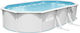 Bestway Hydrium Овален Басейн PVC 19.929л с Метална Рамка 610x360x120см Бял