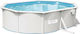 Bestway Oval Swimming Pool PVC 3785L with Metallic Frame 500x360x120cm Grey