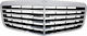 Carner Μάσκα για Μercedes-Βenz Ε-Class W211 06-09 Βlack / Chrome Αvantgarde