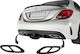 Carner Car Rear Spoilers for Exhaust Pipes Amg Look for Mercedes W212 FL W166 C292 W117 W205 X253 W253 Black Mercedes-Benz GLE / C Class Chrysler GS