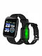 116S Smartwatch με Παλμογράφο (Μαύρο)