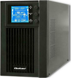 Qoltec Uninterruptible Power Supply UPS On-Line 1000VA